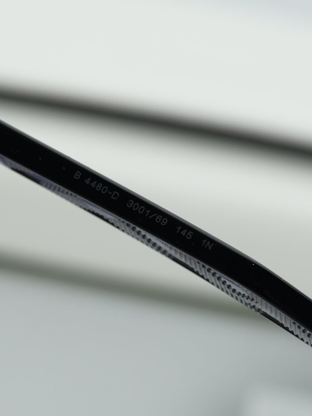 Burberry BE4480D 300169 Square Sunglasses - Black/Light Gray Tampo Silver - Picture 8 of 10